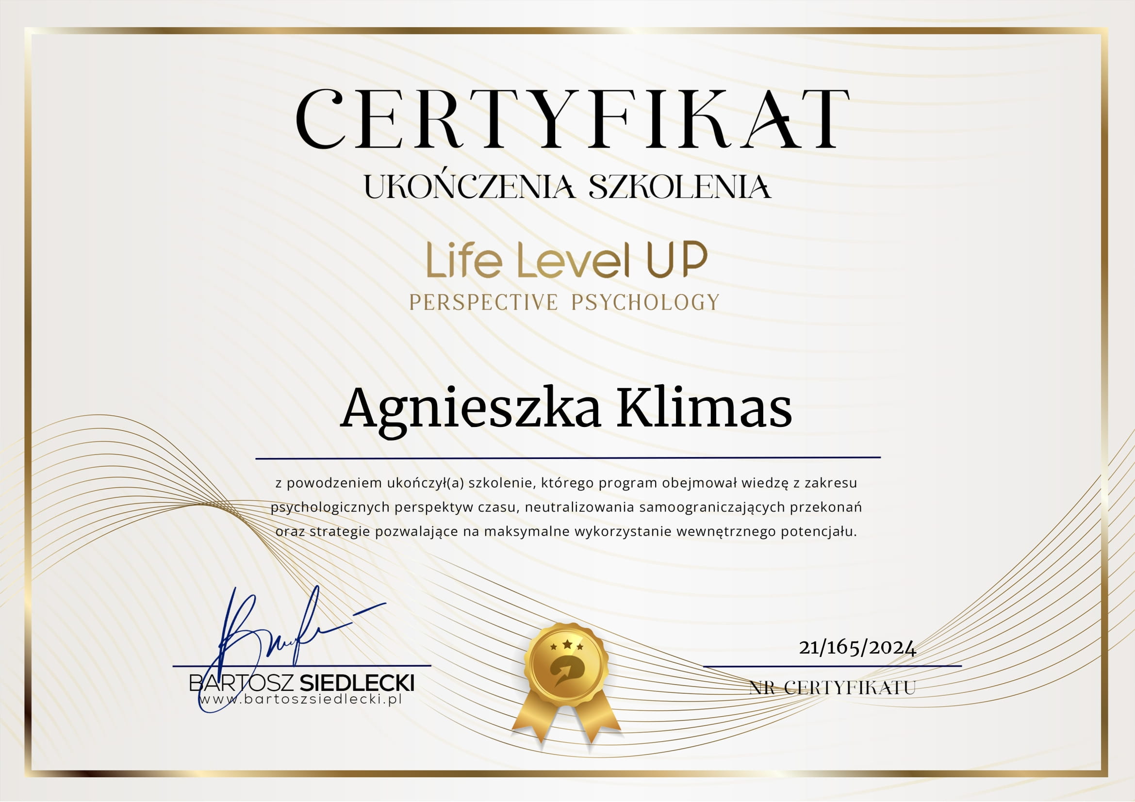 Obraz przedstawiający certyfikat